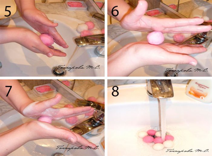 Шарики в технике мокрого валяния