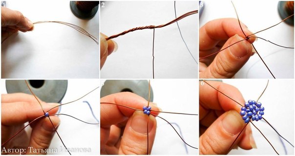 Виноградная лоза из бисера: очень красивая работа