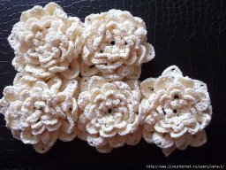 Вяжем объемный цветок крючком