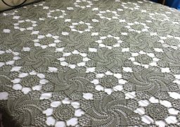 Ажурное покрывало невероятной красоты крючком