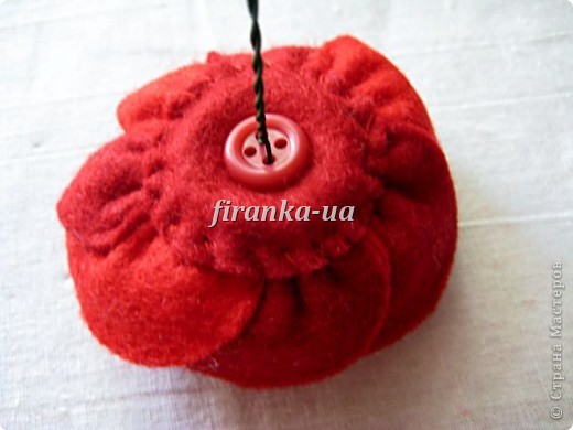 Букет из фетровых цветов