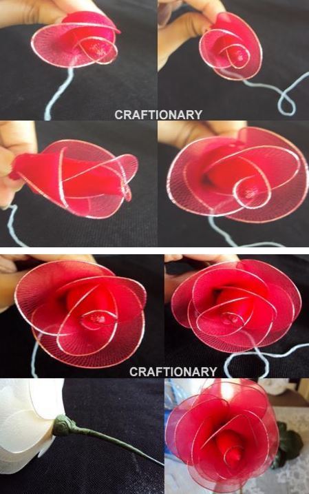 Букеты-ночники из капрона