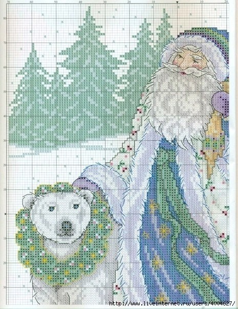 Дед Мороз с медведем
