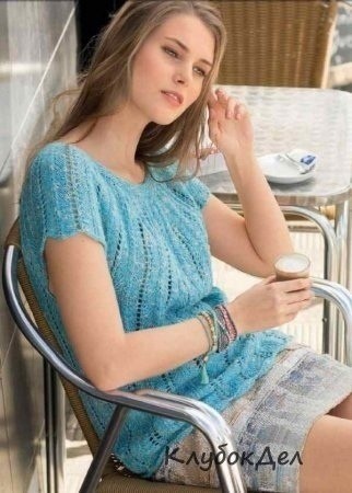 Футболка с круглой кокеткой Футболка с круглой кокеткой