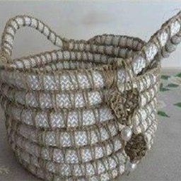 ​Корзинка из веревки