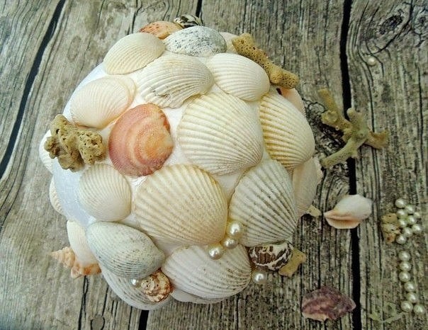 Топиарий из морских ракушек