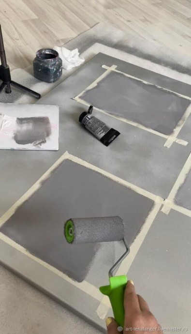 Интерьерная абстракция на холсте