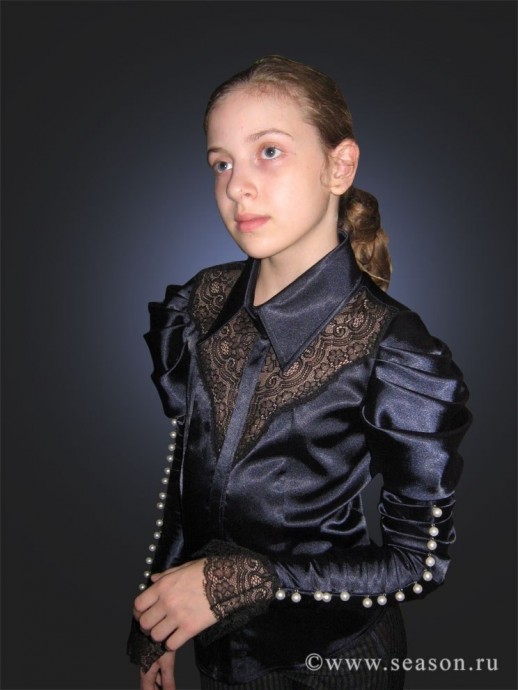 Рукав с драпировками