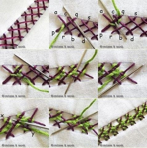 Ручные декоративные стежки