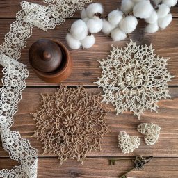 Потрясающие салфеточки крючком