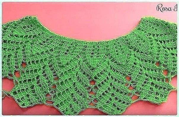 ​Нарядная туника, связанная крючком