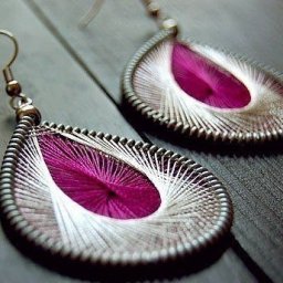 Плетеные серьги