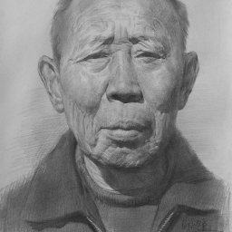 ​Рисуем портрет старика