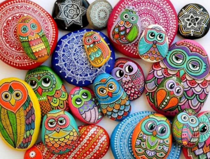 Роспись камней