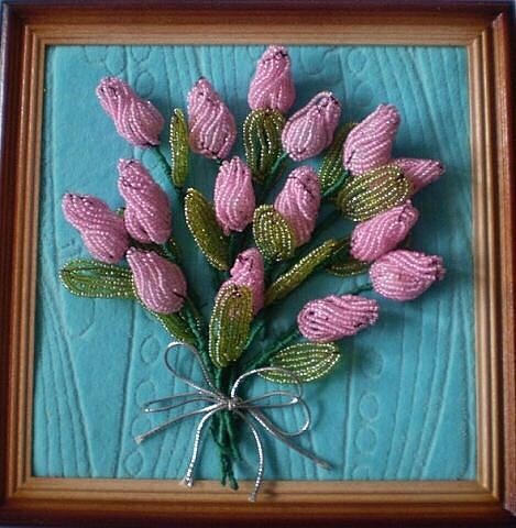 Тюльпаны из бисера