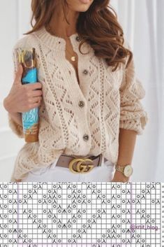 ​Узоры для свитеров на весну