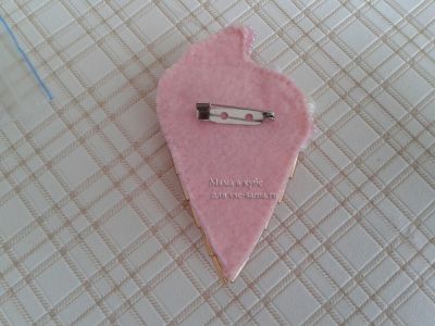 Брошь "Мороженое"