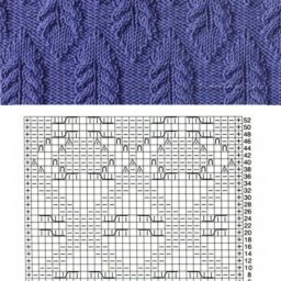 ​Чудесные узоры для вязания спицами