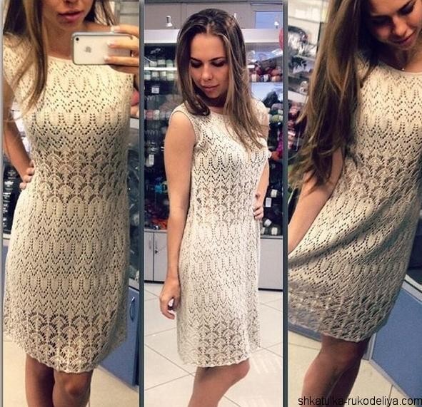 Изумительно красивая туника на спицах