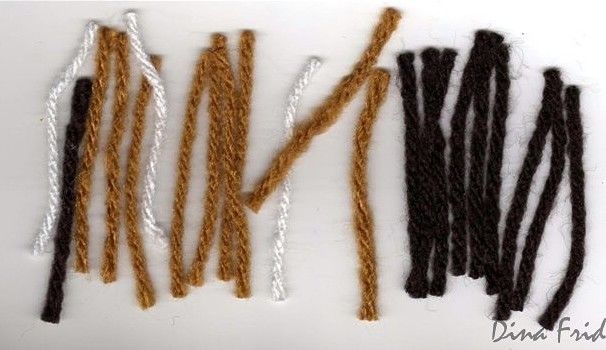 Ковры-пушистики из остатков пряжи