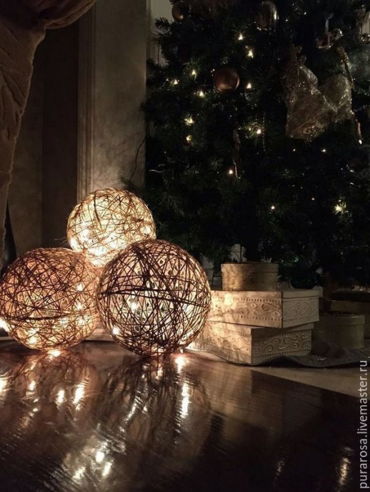 Царь-шар из джутового шпагата Царь-шар из джутового шпагата