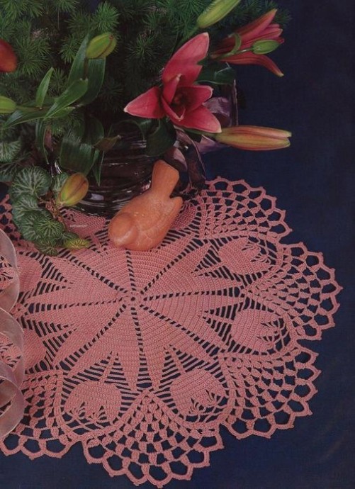 Салфетка с тюльпанами Салфетка с тюльпанами