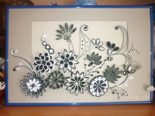 Квиллинг: цветочные композиции