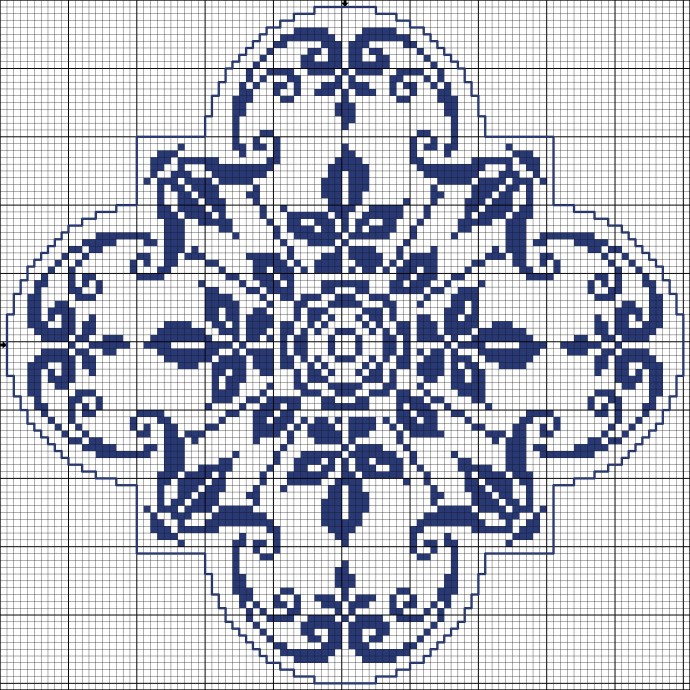 Квадратные мотивы для жаккарда