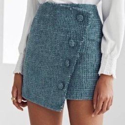 Моделирование коротких юбок с запахом