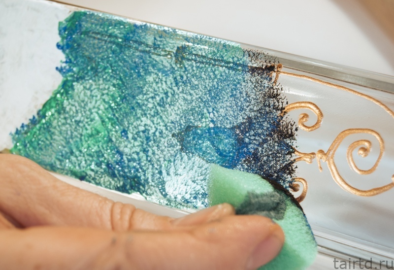 ​Роспись по стеклу "Ночи Петербурга"