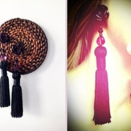 Сережки-кисточки своими руками