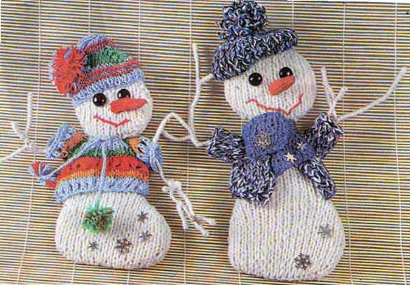 Вязаные снеговики