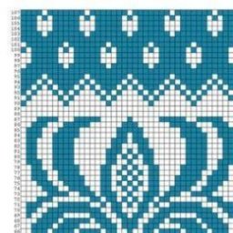 Жаккардовые узоры: схемы