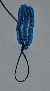 Голубые васильки из бисера Голубые васильки из бисера