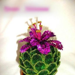 Кактус из бисера