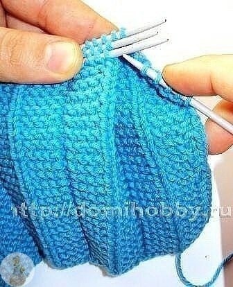 Вязание с эффектом плиссе и складок