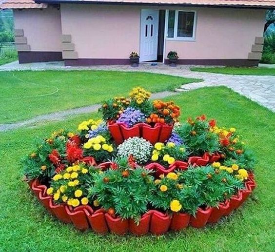 Необычные в своей красоте клумбы: идеи для вдохновения