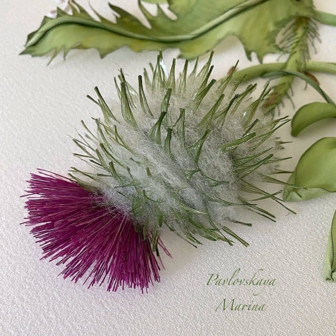 Шикарная вышивка лентами