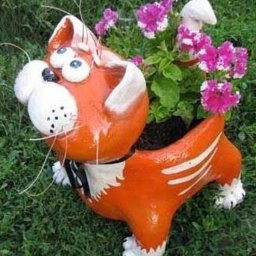 ​Делаем к весне кота-кашпо