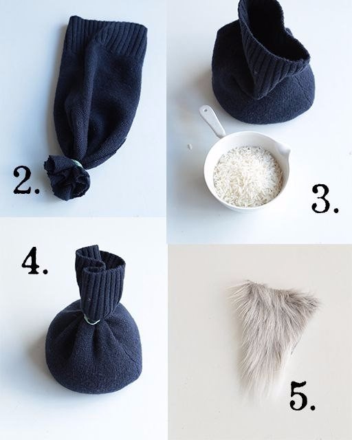 Гномик из верха носка или низа рукава