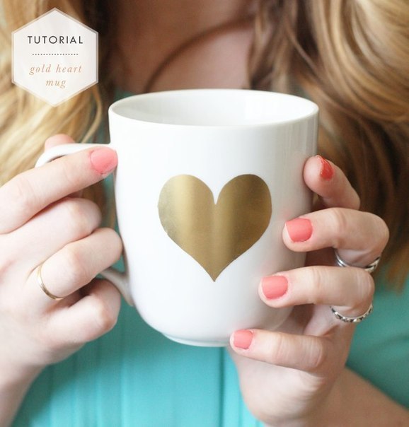 Идея декора чашки для романтиков Идея декора чашки для романтиков