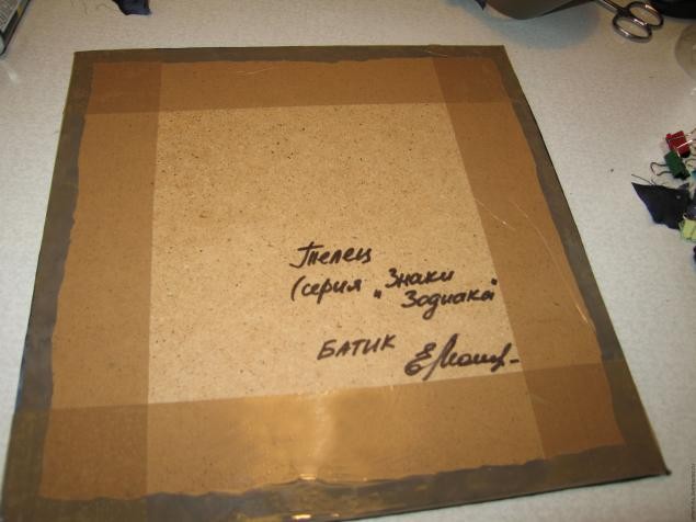 Панно в технике батик