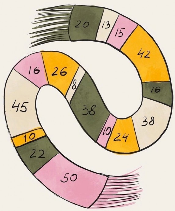 Полосатый шарф