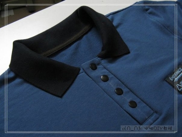 Техники шитья застёжки поло