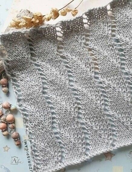 ​Очень красивые узоры на спицах