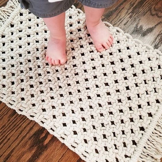 Коврики своими руками в технике макраме: идеи для воплощения