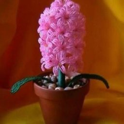 ​Роскошный гиацинт из бисера