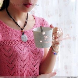 ​Летняя майка спицами