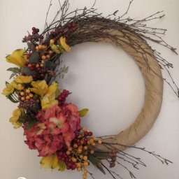 Мастер-класс по изготовлению декоративного осеннего венка