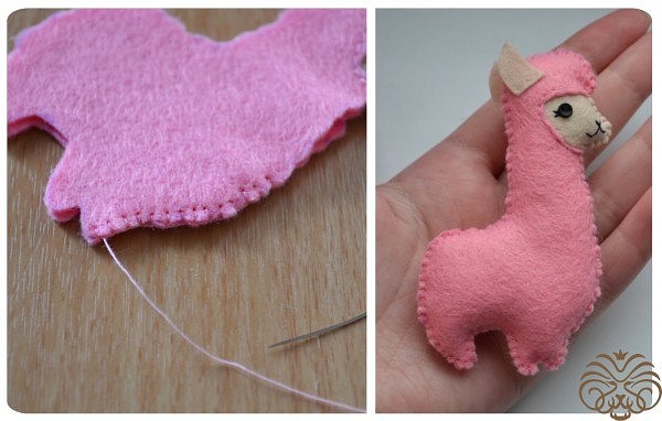 Милые альпаки из фетра Милые альпаки из фетра